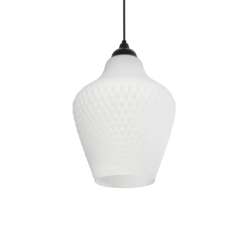 GLOBOSTAR® SKLO 206-0023 Μοντέρνο Κρεμαστό Φωτιστικό Οροφής με Ντουί 1 x E27 AC 220-240V IP20 - Λευκό - Μ22 x Π22 x Υ31cm GLOBOSTAR® SKLO 206-0023 Μοντέρνο Κρεμαστό Φωτιστικό Οροφής με Ντουί 1 x E27 AC 220-240V IP20 - Λευκό - Μ22 x Π22 x Υ31cm