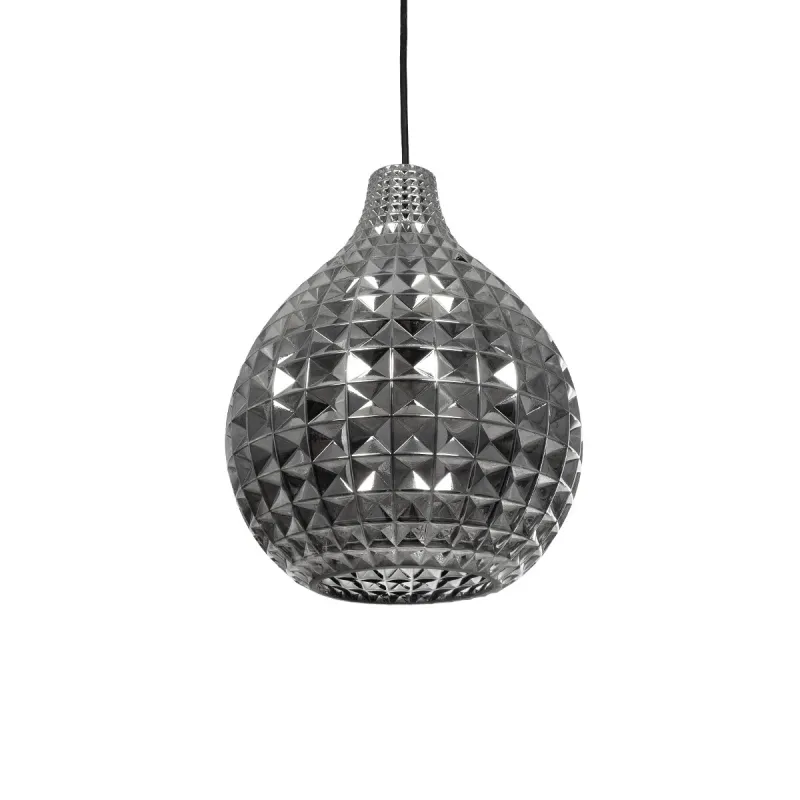 GLOBOSTAR® BASTIK 206-0026 Μοντέρνο Κρεμαστό Φωτιστικό Οροφής με Ντουί 1 x E27 AC 220-240V IP20 - Μαύρο Φιμέ - Μ22 x Π22 x Υ26cm GLOBOSTAR® BASTIK 206-0026 Μοντέρνο Κρεμαστό Φωτιστικό Οροφής με Ντουί 1 x E27 AC 220-240V IP20 - Μαύρο Φιμέ - Μ22 x Π22 x Υ26cm