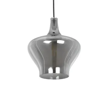 GLOBOSTAR® OVOCE 206-0032 Μοντέρνο Κρεμαστό Φωτιστικό Οροφής με Ντουί 1 x E27 AC 220-240V IP20 - Μαύρο Φιμέ - Μ20 x Π20 x Υ22cm GLOBOSTAR® OVOCE 206-0032 Μοντέρνο Κρεμαστό Φωτιστικό Οροφής με Ντουί 1 x E27 AC 220-240V IP20 - Μαύρο Φιμέ - Μ20 x Π20 x Υ22cm