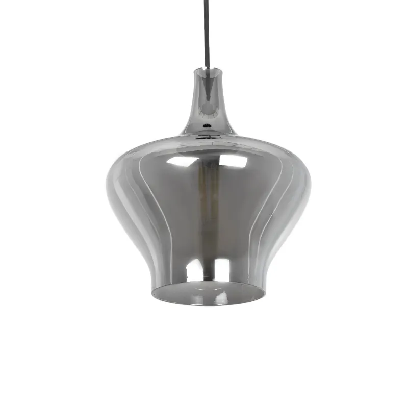 GLOBOSTAR® OVOCE 206-0032 Μοντέρνο Κρεμαστό Φωτιστικό Οροφής με Ντουί 1 x E27 AC 220-240V IP20 - Μαύρο Φιμέ - Μ20 x Π20 x Υ22cm GLOBOSTAR® OVOCE 206-0032 Μοντέρνο Κρεμαστό Φωτιστικό Οροφής με Ντουί 1 x E27 AC 220-240V IP20 - Μαύρο Φιμέ - Μ20 x Π20 x Υ22cm