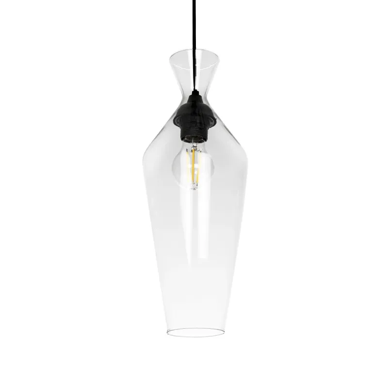 GLOBOSTAR® BOHEMIA 206-0041 Μοντέρνο Κρεμαστό Φωτιστικό Οροφής με Ντουί 1 x E27 AC 220-240V IP20 - Διάφανο - Μ15 x Π15 x Υ40cm GLOBOSTAR® BOHEMIA 206-0041 Μοντέρνο Κρεμαστό Φωτιστικό Οροφής με Ντουί 1 x E27 AC 220-240V IP20 - Διάφανο - Μ15 x Π15 x Υ40cm