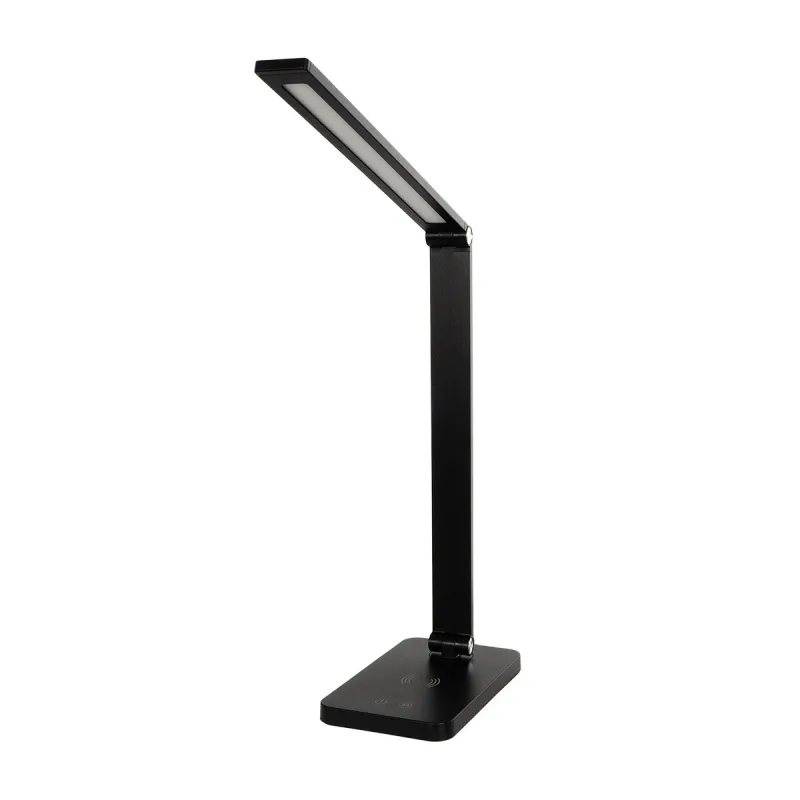 GLOBOSTAR® TEBLA 60482 Μοντέρνο Επιτραπέζιο Φωτιστικό Γραφείου με Ασύρματη Φόρτιση 5W 1A LED 5W 500lm 120° AC 220-240V IP20 Ρυθμιζόμενο Λευκό CCT με Αφή 2700K/4500K/6000K Dimmable - Bridgelux SMD Chip - Μαύρο - Μ11 x Π31 x Υ52cm - 2 Χρόνια Εγγύηση GLOBOSTAR® TEBLA 60482 Μοντέρνο Επιτραπέζιο Φωτιστικό Γραφείου με Ασύρματη Φόρτιση 5W 1A LED 5W 500lm 120° AC 220-240V IP20 Ρυθμιζόμενο Λευκό CCT με Αφή 2700K/4500K/6000K Dimmable - Bridgelux SMD Chip - Μαύρο - Μ11 x Π31 x Υ52cm - 2 Χρόνια Εγγύηση
