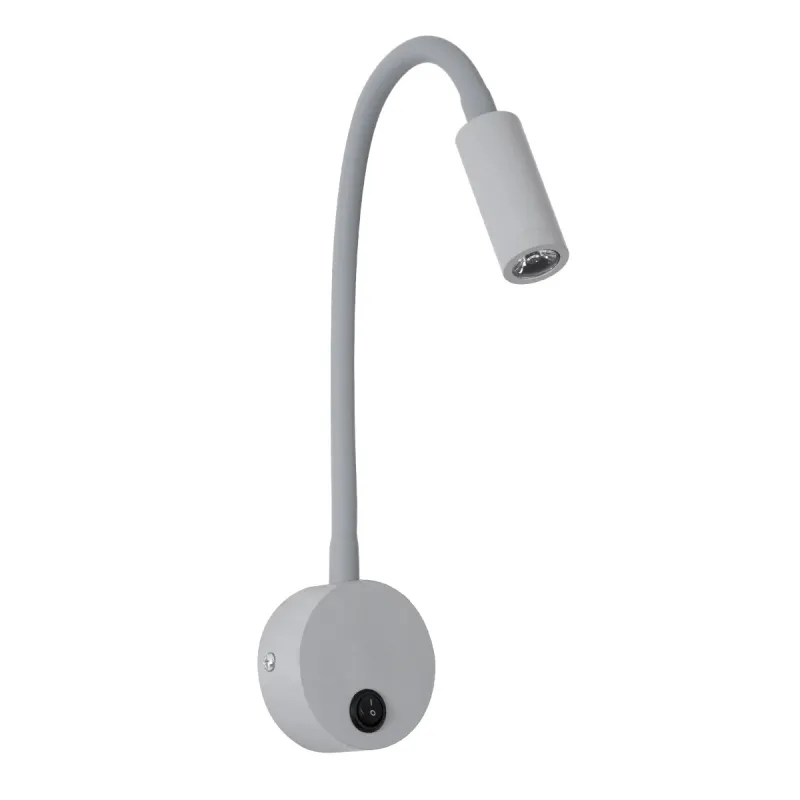 GLOBOSTAR® GOOSE 60877 Μοντέρνο Φωτιστικό Τοίχου - Απλίκα Ξενοδοχείου Reading Light LED 3W 300lm 36° AC 220-240V IP20 Φυσικό Λευκό 4500K - CREE XPE Chip & TÜV SÜD Driver - Γκρι Ανθρακί Ματ - Μ6.5 x Π15 x Υ24.5cm - 3 Χρόνια Εγγύηση GLOBOSTAR® GOOSE 60877 Μοντέρνο Φωτιστικό Τοίχου - Απλίκα Ξενοδοχείου Reading Light LED 3W 300lm 36° AC 220-240V IP20 Φυσικό Λευκό 4500K - CREE XPE Chip & TÜV SÜD Driver - Γκρι Ανθρακί Ματ - Μ6.5 x Π15 x Υ24.5cm - 3 Χρόνια Εγγύηση