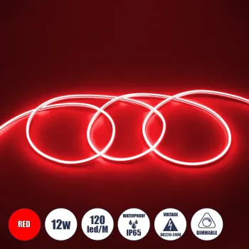 GLOBOSTAR® NEOVALE 70573 Ταινία Neon Flex LED 12W/m 600lm/m 120° DC 220-240V Αδιάβροχο IP65 120 x SMD2835 Chip/m Κόκκινο Dimmable - Μ100 x Π0.8 x Υ1.6cm - 3 Χρόνια Εγγύηση GLOBOSTAR® NEOVALE 70573 Ταινία Neon Flex LED 12W/m 600lm/m 120° DC 220-240V Αδιάβροχο IP65 120 x SMD2835 Chip/m Κόκκινο Dimmable - Μ100 x Π0.8 x Υ1.6cm - 3 Χρόνια Εγγύηση
