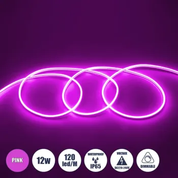 GLOBOSTAR® NEOVALE 70577 Ταινία Neon Flex LED 12W/m 600lm/m 120° DC 220-240V Αδιάβροχο IP65 120 x SMD2835 Chip/m Ροζ Dimmable - Μ100 x Π0.8 x Υ1.6cm - 3 Χρόνια Εγγύηση GLOBOSTAR® NEOVALE 70577 Ταινία Neon Flex LED 12W/m 600lm/m 120° DC 220-240V Αδιάβροχο IP65 120 x SMD2835 Chip/m Ροζ Dimmable - Μ100 x Π0.8 x Υ1.6cm - 3 Χρόνια Εγγύηση