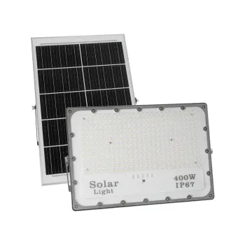 GLOBOSTAR® LUMOVOX 73070 Προβολέας LED 400W 20000lm 120° DC 5V με Φωτοβολταϊκό Panel 5V 25W & Επαναφορτιζόμενη Μπαταρία Li-ion 3.2V 20000mAh Αδιάβροχο IP67 Ψυχρό Λευκό 6000K - 400 x SMD2835 Sanan Chip - Γκρι Ανθρακί - Μ45 x Π7.5 x Υ30.5cm - 2 Χρόνια Ε GLOBOSTAR® LUMOVOX 73070 Προβολέας LED 400W 20000lm 120° DC 5V με Φωτοβολταϊκό Panel 5V 25W & Επαναφορτιζόμενη Μπαταρία Li-ion 3.2V 20000mAh Αδιάβροχο IP67 Ψυχρό Λευκό 6000K - 400 x SMD2835 Sanan Chip - Γκρι Ανθρακί - Μ45 x Π7.5 x Υ30.5cm - 2 Χρόνια Ε