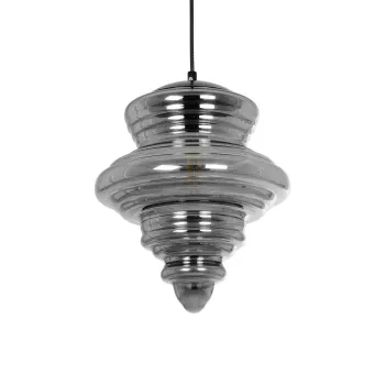 GLOBOSTAR® CORTE 206-0028 Μοντέρνο Κρεμαστό Φωτιστικό Οροφής με Ντουί 1 x E27 AC 220-240V IP20 - Μαύρο Φιμέ - Μ25 x Π25 x Υ30cm GLOBOSTAR® CORTE 206-0028 Μοντέρνο Κρεμαστό Φωτιστικό Οροφής με Ντουί 1 x E27 AC 220-240V IP20 - Μαύρο Φιμέ - Μ25 x Π25 x Υ30cm