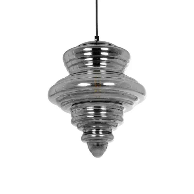 GLOBOSTAR® CORTE 206-0028 Μοντέρνο Κρεμαστό Φωτιστικό Οροφής με Ντουί 1 x E27 AC 220-240V IP20 - Μαύρο Φιμέ - Μ25 x Π25 x Υ30cm GLOBOSTAR® CORTE 206-0028 Μοντέρνο Κρεμαστό Φωτιστικό Οροφής με Ντουί 1 x E27 AC 220-240V IP20 - Μαύρο Φιμέ - Μ25 x Π25 x Υ30cm