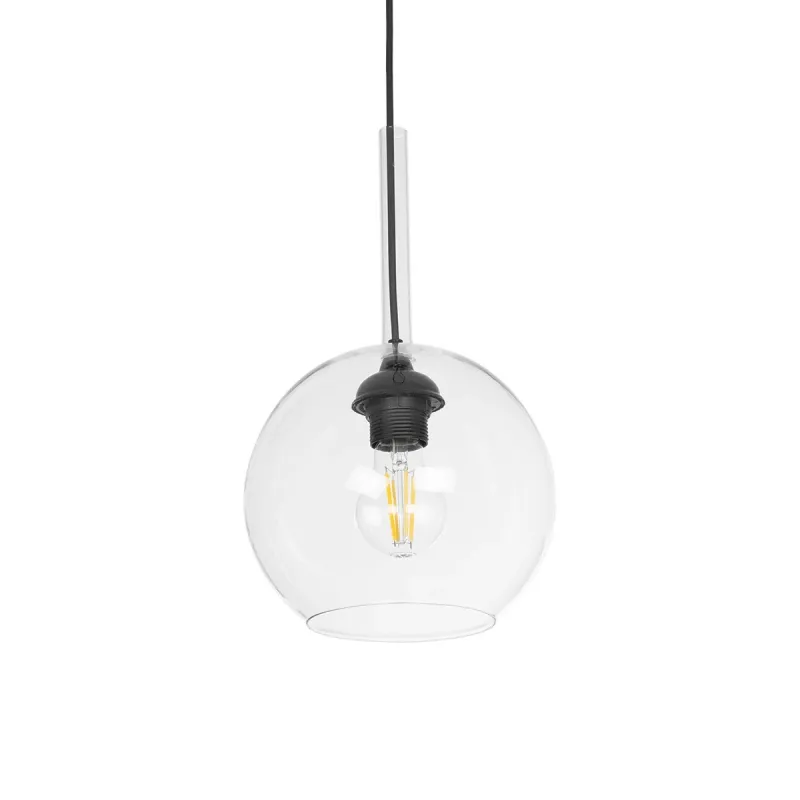 GLOBOSTAR® MPRALA 206-0038 Μοντέρνο Κρεμαστό Φωτιστικό Οροφής με Ντουί 1 x E27 AC 220-240V IP20 - Διάφανο - Μ20 x Π20 x Υ18cm GLOBOSTAR® MPRALA 206-0038 Μοντέρνο Κρεμαστό Φωτιστικό Οροφής με Ντουί 1 x E27 AC 220-240V IP20 - Διάφανο - Μ20 x Π20 x Υ18cm