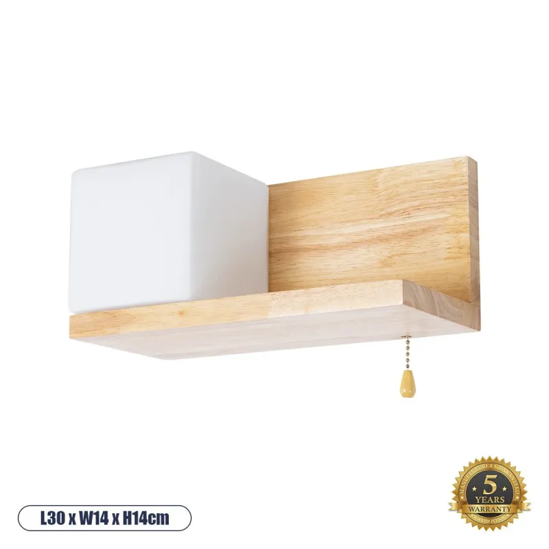 GLOBOSTAR® AMITY 01365 Μοντέρνο Φωτιστικό Τοίχου - Απλίκα με Ντουί 1 x E27 AC 220-240V IP20 - Μπεζ & Λευκό - Μ30 x Π14.5 x Υ15cm GLOBOSTAR® AMITY 01365 Μοντέρνο Φωτιστικό Τοίχου - Απλίκα με Ντουί 1 x E27 AC 220-240V IP20 - Μπεζ & Λευκό - Μ30 x Π14.5 x Υ15cm