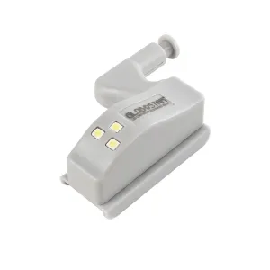 GloboStar® CLOSET 79640 Φωτιστικό Ντουλάπας LED για Μεντεσέ με Διακόπτη On/Off Κουμπωτό με Μπαταρία(Δεν συμπεριλαμβάνεται) - Ψυχρό Λευκό 6000K - Μ7 x Π4 x Υ2.5cm