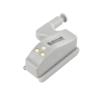 GloboStar® CLOSET 79640 Φωτιστικό Ντουλάπας LED για Μεντεσέ με Διακόπτη On/Off Κουμπωτό με Μπαταρία(Δεν συμπεριλαμβάνεται) - Ψυχρό Λευκό 6000K - Μ7 x Π4 x Υ2.5cm