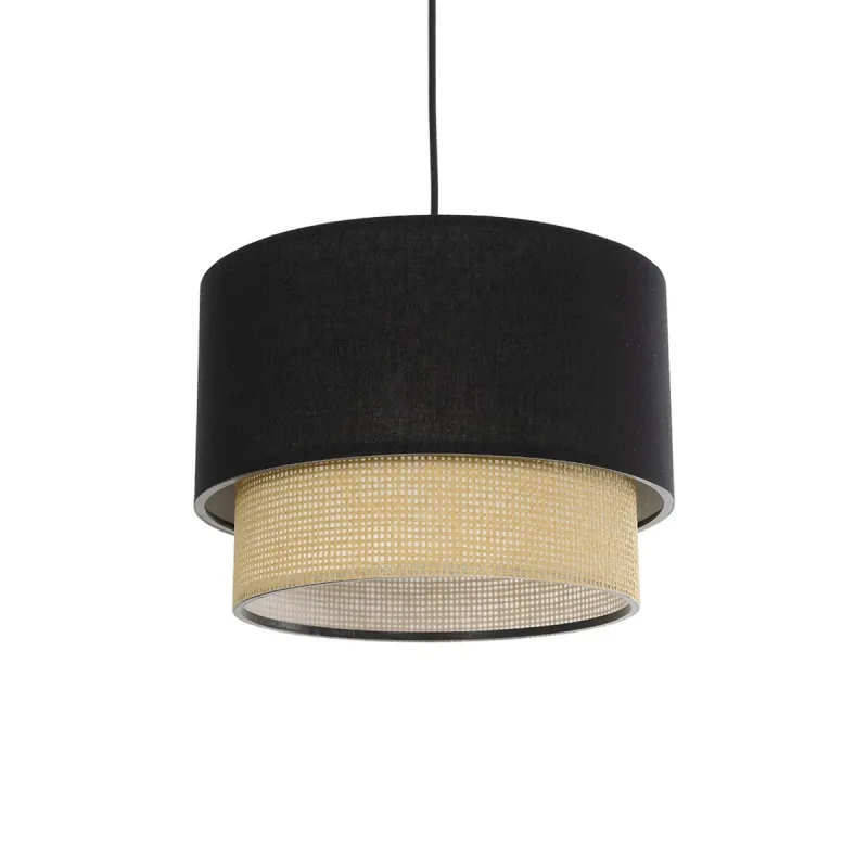 GLOBOSTAR® BIGGIE 204-0098 Μοντέρνο Κρεμαστό Φωτιστικό Οροφής με Ντουί 1 x E27 AC 220-240V IP20 - Μαύρο & Μπεζ - Μ30 x Π30 x Υ23,5cm GLOBOSTAR® BIGGIE 204-0098 Μοντέρνο Κρεμαστό Φωτιστικό Οροφής με Ντουί 1 x E27 AC 220-240V IP20 - Μαύρο & Μπεζ - Μ30 x Π30 x Υ23,5cm