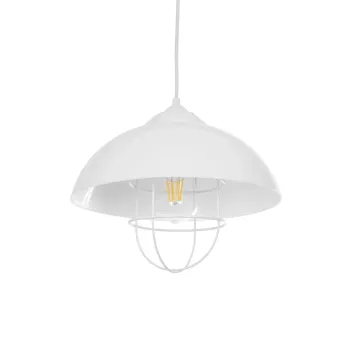 GLOBOSTAR® INDUSTRY 204-0111 Μοντέρνο Κρεμαστό Φωτιστικό Οροφής με Ντουί 1 x E27 AC 220-240V IP20 - Λευκό - Μ30 x Π30 x Υ25cm GLOBOSTAR® INDUSTRY 204-0111 Μοντέρνο Κρεμαστό Φωτιστικό Οροφής με Ντουί 1 x E27 AC 220-240V IP20 - Λευκό - Μ30 x Π30 x Υ25cm