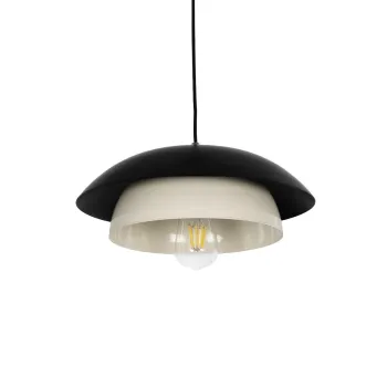 GLOBOSTAR® AURA 204-0117 Μοντέρνο Κρεμαστό Φωτιστικό Οροφής με Ντουί 1 x E27 AC 220-240V IP20 - Μαύρο & Λευκό - Μ37 x Π37 x Υ14,5cm GLOBOSTAR® AURA 204-0117 Μοντέρνο Κρεμαστό Φωτιστικό Οροφής με Ντουί 1 x E27 AC 220-240V IP20 - Μαύρο & Λευκό - Μ37 x Π37 x Υ14,5cm