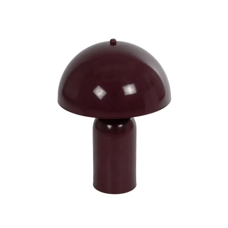 GLOBOSTAR® GASCO 204-0148 Μοντέρνο Επιτραπέζιο Φωτιστικό Πορτατίφ με Ντουί 1 x E27 AC 220-240V IP20 - Κόκκινο - Μ26 x Π26 x Υ35cm