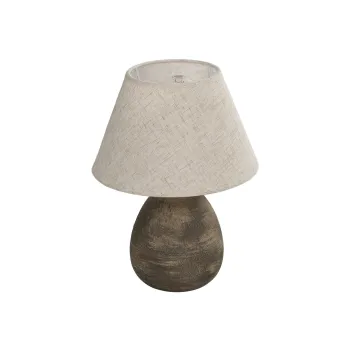 GLOBOSTAR® LISBON 204-0150 Vintage Επιτραπέζιο Φωτιστικό Πορτατίφ με Ντουί 1 x E27 AC 220-240V IP20 - Καφέ & Μπεζ - Μ22 x Π22 x Υ30cm GLOBOSTAR® LISBON 204-0150 Vintage Επιτραπέζιο Φωτιστικό Πορτατίφ με Ντουί 1 x E27 AC 220-240V IP20 - Καφέ & Μπεζ - Μ22 x Π22 x Υ30cm