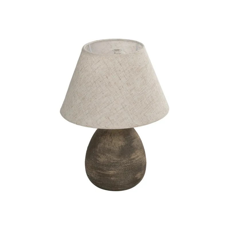 GLOBOSTAR® LISBON 204-0150 Vintage Επιτραπέζιο Φωτιστικό Πορτατίφ με Ντουί 1 x E27 AC 220-240V IP20 - Καφέ & Μπεζ - Μ22 x Π22 x Υ30cm GLOBOSTAR® LISBON 204-0150 Vintage Επιτραπέζιο Φωτιστικό Πορτατίφ με Ντουί 1 x E27 AC 220-240V IP20 - Καφέ & Μπεζ - Μ22 x Π22 x Υ30cm