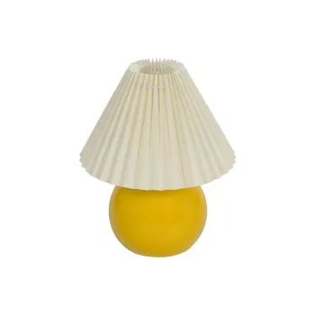 GLOBOSTAR® LISBON 204-0155 Μοντέρνο Επιτραπέζιο Φωτιστικό Πορτατίφ με Ντουί 1 x E27 AC 220-240V IP20 - Κίτρινο & Μπεζ - Μ24 x Π24 x Υ28cm GLOBOSTAR® LISBON 204-0155 Μοντέρνο Επιτραπέζιο Φωτιστικό Πορτατίφ με Ντουί 1 x E27 AC 220-240V IP20 - Κίτρινο & Μπεζ - Μ24 x Π24 x Υ28cm