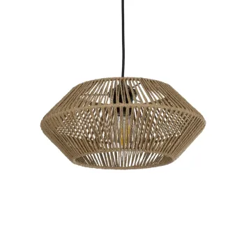 GLOBOSTAR® CASTRO 204-0164 Boho Κρεμαστό Φωτιστικό Οροφής με Ντουί 1 x E27 AC 220-240V IP20 - Μπεζ - Μ33 x Π33 x Υ17cm GLOBOSTAR® CASTRO 204-0164 Boho Κρεμαστό Φωτιστικό Οροφής με Ντουί 1 x E27 AC 220-240V IP20 - Μπεζ - Μ33 x Π33 x Υ17cm