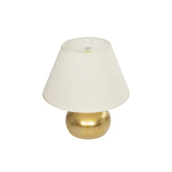 GLOBOSTAR® KORG 204-0184 Μοντέρνο Επιτραπέζιο Φωτιστικό Πορτατίφ με Ντουί 1 x E27 AC 220-240V IP20 - Χάλκινο & Μπεζ - Μ17 x Π17 x Υ23cm GLOBOSTAR® KORG 204-0184 Μοντέρνο Επιτραπέζιο Φωτιστικό Πορτατίφ με Ντουί 1 x E27 AC 220-240V IP20 - Χάλκινο & Μπεζ - Μ17 x Π17 x Υ23cm