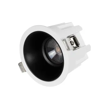 GLOBOSTAR® DUSTY 60341 Χωνευτό Downlight Σποτ LED 12W 1320lm 45° AC 220-240V Αδιάβροχο IP65 Θερμό Λευκό 2700K - Bridgelux COB Chip & TÜV SÜD Driver - Λευκό & Μαύρο Ματ - Μ8 x Π8 x Υ7.5cm / Q7.5cm - 5 Χρόνια Εγγύηση