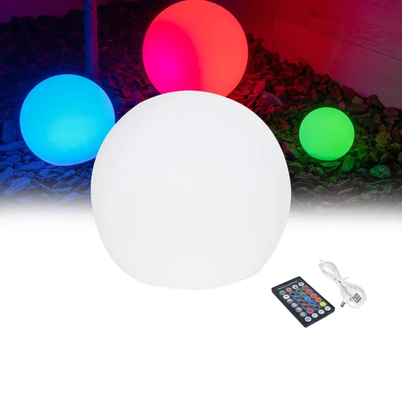 GloboStar® GARDENGLOW 85360 Ακρυλικό Φωτιστικό Μπάλα Εξωτερικού Χώρου - Πισίνας LED Globe 5W Φ10 Επαναφορτιζόμενο Μπαταρίας με Καλώδιο USB - Φορτιστή και Ασύρματο Χειριστήριο IR Αδιάβροχο IP68 Πολύχρωμο RGBW GloboStar® GARDENGLOW 85360 Ακρυλικό Φωτιστικό Μπάλα Εξωτερικού Χώρου - Πισίνας LED Globe 5W Φ10 Επαναφορτιζόμενο Μπαταρίας με Καλώδιο USB - Φορτιστή και Ασύρματο Χειριστήριο IR Αδιάβροχο IP68 Πολύχρωμο RGBW