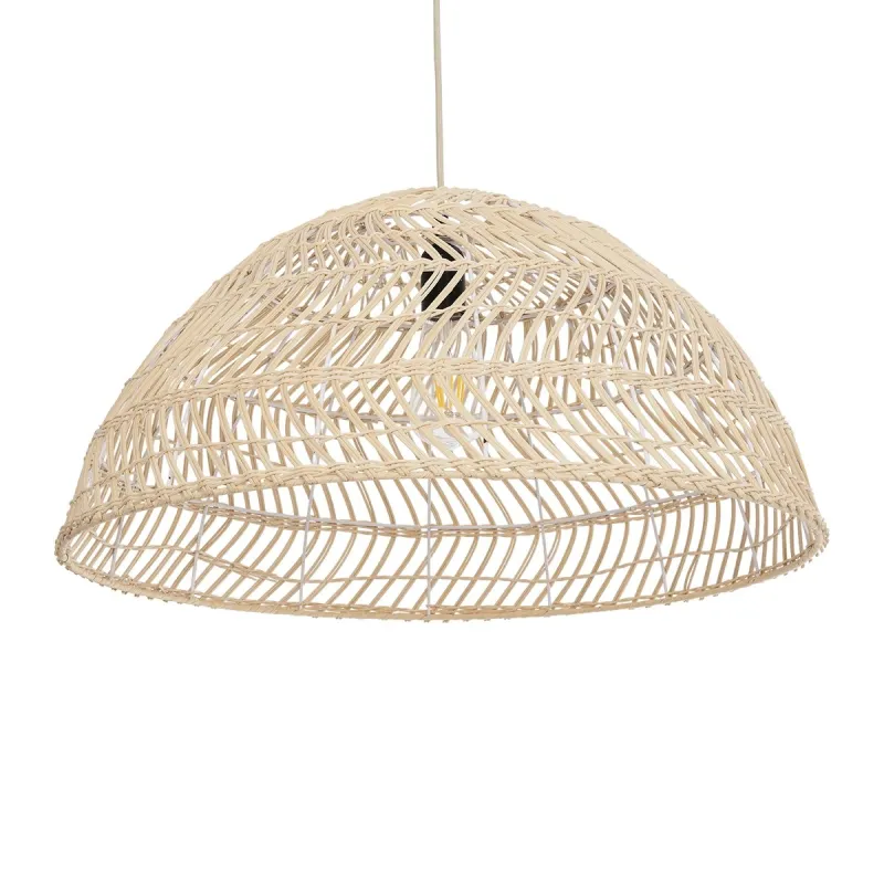 GLOBOSTAR® COMORES 01728 Boho Κρεμαστό Φωτιστικό Οροφής με Ντουί 1 x E27 AC 220-240V IP20 - Μπεζ - Μ60 x Π60 x Y29cm