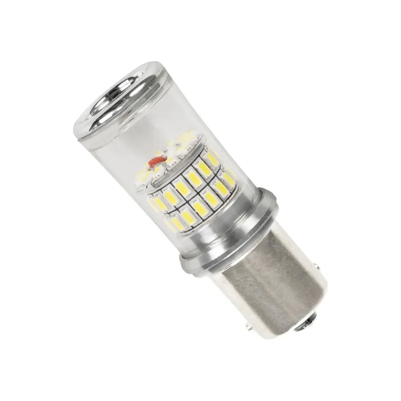 GloboStar 81225 Λαμπτήρας BAU15S 48 SMD 4014 Can Bus 12-24v Ψυχρό 6000k