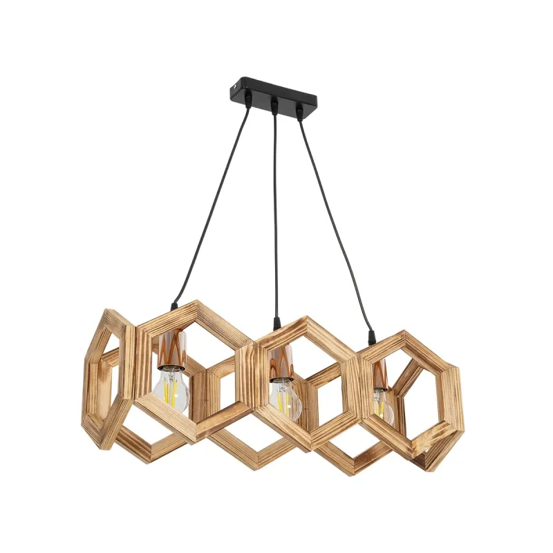 GLOBOSTAR® DRURI 203-0256 Vintage Κρεμαστό Φωτιστικό Οροφής με Ντουί 3 x E27 AC 220-240V IP20 - Μπεζ - Μ62 x Π19.5 x Υ24cm GLOBOSTAR® DRURI 203-0256 Vintage Κρεμαστό Φωτιστικό Οροφής με Ντουί 3 x E27 AC 220-240V IP20 - Μπεζ - Μ62 x Π19.5 x Υ24cm