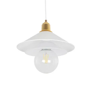 GLOBOSTAR® FERRO 203-0268 Μοντέρνο Κρεμαστό Φωτιστικό Οροφής με Ντουί 1 x E27 AC 220-240V IP20 - Λευκό & Χρυσό - Μ30 x Π30 x Υ19cm GLOBOSTAR® FERRO 203-0268 Μοντέρνο Κρεμαστό Φωτιστικό Οροφής με Ντουί 1 x E27 AC 220-240V IP20 - Λευκό & Χρυσό - Μ30 x Π30 x Υ19cm