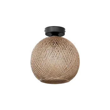 GLOBOSTAR® CORDE 203-0270 Μοντέρνο Φωτιστικό Οροφής με Ντουί 1 x E27 AC 220-240V IP20 - Μπεζ - Μ25 x Π25 x Υ26cm GLOBOSTAR® CORDE 203-0270 Μοντέρνο Φωτιστικό Οροφής με Ντουί 1 x E27 AC 220-240V IP20 - Μπεζ - Μ25 x Π25 x Υ26cm