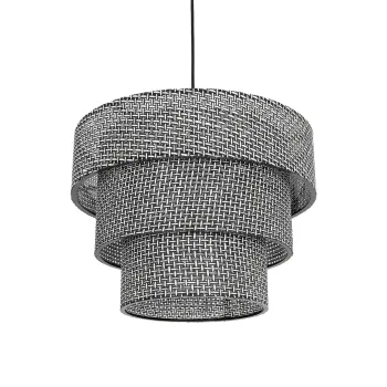 GLOBOSTAR® LEVEL 203-0276 Μοντέρνο Κρεμαστό Φωτιστικό Οροφής με Ντουί 1 x E27 AC 220-240V IP20 - Γκρι - Μ38 x Π38 x Υ30cm