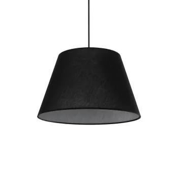 GLOBOSTAR® TRIANGLE 204-0088 Μοντέρνο Κρεμαστό Φωτιστικό Οροφής με Ντουί 1 x E27 AC 220-240V IP20 - Μαύρο - Μ35 x Π35 x Υ24cm