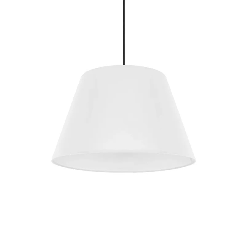 GLOBOSTAR® TRIANGLE 204-0089 Μοντέρνο Κρεμαστό Φωτιστικό Οροφής με Ντουί 1 x E27 AC 220-240V IP20 - Λευκό - Μ35 x Π35 x Υ24cm