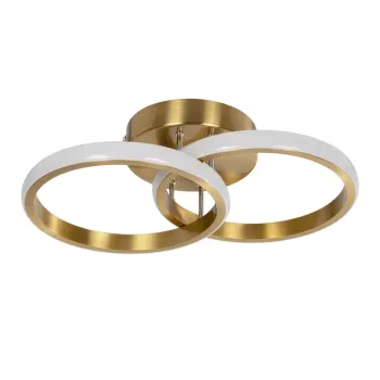 GLOBOSTAR® CORA 61060 Μοντέρνο Φωτιστικό Οροφής LED 18W 2160lm 300° AC 220-240V IP20 Ρυθμιζόμενο Λευκό CCT με On/Off 2700K/4500K/6000K - Lumileds SMD Chip - Χρυσό Βούρτσας - Μ36 x Π20.5 x Υ7cm - 3 Χρόνια Εγγύηση GLOBOSTAR® CORA 61060 Μοντέρνο Φωτιστικό Οροφής LED 18W 2160lm 300° AC 220-240V IP20 Ρυθμιζόμενο Λευκό CCT με On/Off 2700K/4500K/6000K - Lumileds SMD Chip - Χρυσό Βούρτσας - Μ36 x Π20.5 x Υ7cm - 3 Χρόνια Εγγύηση