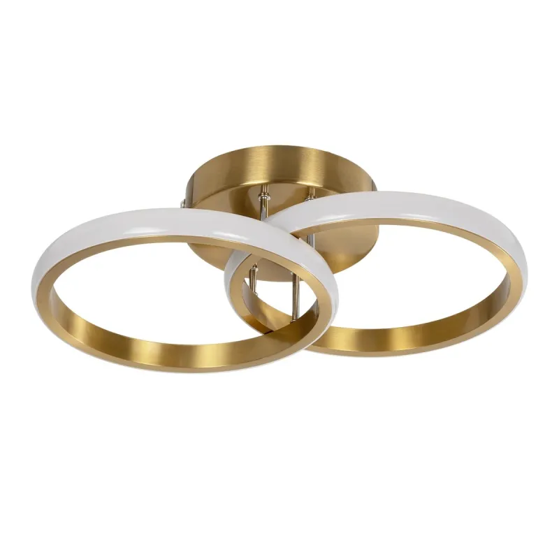 GLOBOSTAR® CORA 61060 Μοντέρνο Φωτιστικό Οροφής LED 18W 2160lm 300° AC 220-240V IP20 Ρυθμιζόμενο Λευκό CCT με On/Off 2700K/4500K/6000K - Lumileds SMD Chip - Χρυσό Βούρτσας - Μ36 x Π20.5 x Υ7cm - 3 Χρόνια Εγγύηση GLOBOSTAR® CORA 61060 Μοντέρνο Φωτιστικό Οροφής LED 18W 2160lm 300° AC 220-240V IP20 Ρυθμιζόμενο Λευκό CCT με On/Off 2700K/4500K/6000K - Lumileds SMD Chip - Χρυσό Βούρτσας - Μ36 x Π20.5 x Υ7cm - 3 Χρόνια Εγγύηση