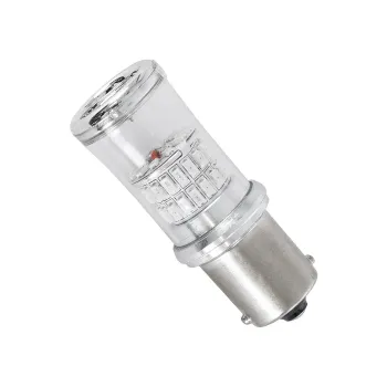 GloboStar® 1156 - BA15S - P21W 81227 Λάμπα Αυτοκινήτου & Μοτοσυκλέτας LED  2rd Generation Can-Bus Series 48xSMD4014 4.1W 290lm 360° - DC 12-24V IP20 - Φ2 x Υ5cm - Κόκκινο - 2 Χρόνια Εγγύηση