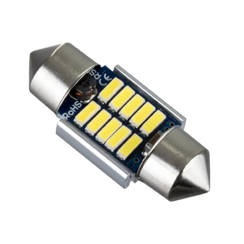 GLOBOSTAR® C5W 81328 Σωληνωτή Λάμπα C5W 31mm CANbus LED 0.72W 150lm 120° DC 24-30V IP20 Ψυχρό Λευκό 6000K - 10 x Epistar SMD4014 - Μ3.1 x Π1.2 x Υ1.2cm - 1 Χρόνο Εγγύηση GLOBOSTAR® C5W 81328 Σωληνωτή Λάμπα C5W 31mm CANbus LED 0.72W 150lm 120° DC 24-30V IP20 Ψυχρό Λευκό 6000K - 10 x Epistar SMD4014 - Μ3.1 x Π1.2 x Υ1.2cm - 1 Χρόνο Εγγύηση
