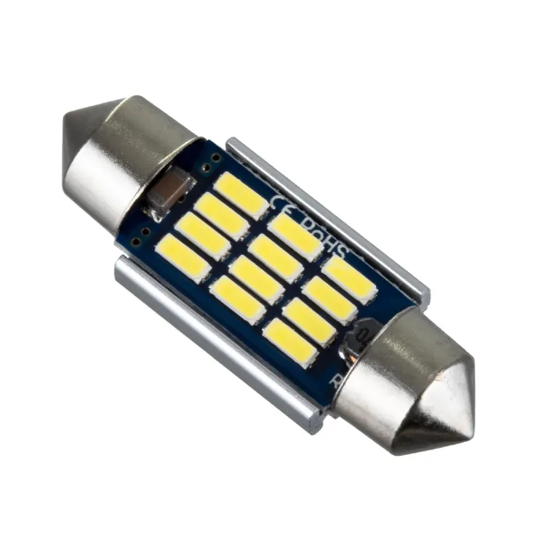 GLOBOSTAR® C5W 81329 Σωληνωτή Λάμπα C5W 36mm CANbus LED 1.2W 180lm 120° DC 24-30V IP20 Ψυχρό Λευκό 6000K - 12 x Epistar SMD4014 - Μ3.6 x Π1.2 x Υ1.2cm - 1 Χρόνο Εγγύηση GLOBOSTAR® C5W 81329 Σωληνωτή Λάμπα C5W 36mm CANbus LED 1.2W 180lm 120° DC 24-30V IP20 Ψυχρό Λευκό 6000K - 12 x Epistar SMD4014 - Μ3.6 x Π1.2 x Υ1.2cm - 1 Χρόνο Εγγύηση