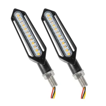 GloboStar® 81756 ΣΕΤ 2 x Φλάς Μοτοσυκλέτας Universal Knife LED SMD 5050 1.2W/2.4W 216lm/432lm DC 12V 2 Λειτουργιών Κόκκινο για Πορείας-Stop & με Τρεχούμενο Εφέ Φωτισμού Πορτοκαλί για Φλας Αδιάβροχα IP65 GloboStar® 81756 ΣΕΤ 2 x Φλάς Μοτοσυκλέτας Universal Knife LED SMD 5050 1.2W/2.4W 216lm/432lm DC 12V 2 Λειτουργιών Κόκκινο για Πορείας-Stop & με Τρεχούμενο Εφέ Φωτισμού Πορτοκαλί για Φλας Αδιάβροχα IP65