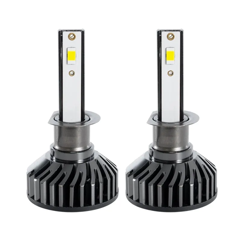 GLOBOSTAR® LEDKITF2 82020 Λάμπα H1 CANbus LED 30W/60W 3500lm/7000lm 360° DC 12-24V Αδιάβροχο IP65 Ψυχρό Λευκό 6000K - CREE COB Chip - Μ4 x Π4 x Υ7cm - Πακέτο 2 Τεμαχίων - 2 Χρόνια Εγγύηση