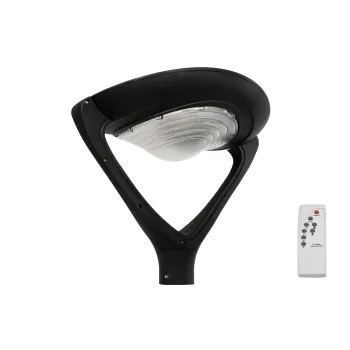 GLOBOSTAR® SQUARE 90507 Φωτιστικό Στύλου/Κολώνας Πλατείας/Πάρκου/Κήπου με Ασύρματο Χειριστήριο LED 20W 800lm 120° Ενσωματωμένο Φωτοβολταϊκό Panel 6V 20W & Επαναφορτιζόμενη Μπαταρία Li-ion 3.2V 20000mAh με Αισθητήρα Κίνησης-Ημέρας-Νύχτας Αδιάβροχο IP65