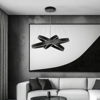 kelvo® VENOM KLV-101-0199-V2 Κρεμαστό Φωτιστικό Οροφής LED 120W 12000lm 120° AC 220-240V IP20 Ρυθμιζόμενο Λευκό CCT με Χειριστήριο από 2700K έως 6000K Dimmable - Lumileds SMD Chip - Μαύρο Ματ - Μ80 x Π80 x Υ80cm - 3 Χρόνια Εγγύηση kelvo® VENOM KLV-101-0199-V2 Κρεμαστό Φωτιστικό Οροφής LED 120W 12000lm 120° AC 220-240V IP20 Ρυθμιζόμενο Λευκό CCT με Χειριστήριο από 2700K έως 6000K Dimmable - Lumileds SMD Chip - Μαύρο Ματ - Μ80 x Π80 x Υ80cm - 3 Χρόνια Εγγύηση