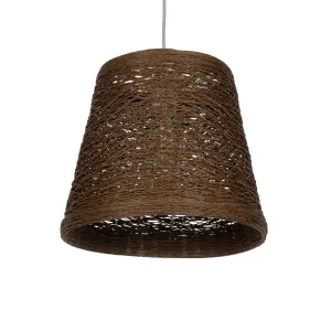 GLOBOSTAR® PLAYROOM 999-0145 Vintage Κρεμαστό Φωτιστικό Οροφής με Ντουί 1 x E27 AC 220-240V IP20 - Καφέ - Μ30 x Π30 x Υ30cm