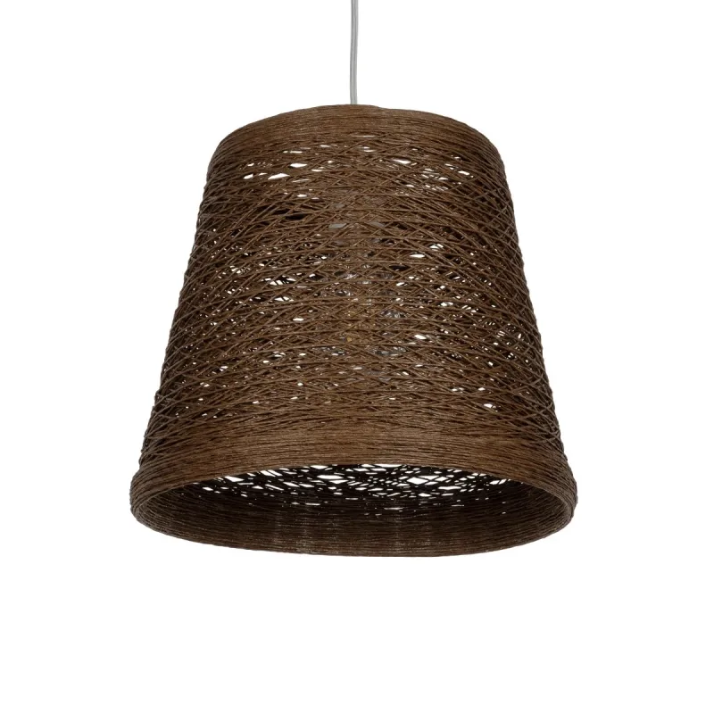 GLOBOSTAR® PLAYROOM 999-0145 Vintage Κρεμαστό Φωτιστικό Οροφής με Ντουί 1 x E27 AC 220-240V IP20 - Καφέ - Μ30 x Π30 x Υ30cm