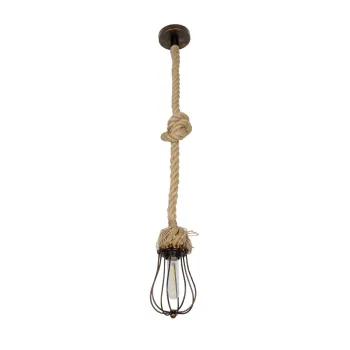 GLOBOSTAR® CAMBER 999-0200 Vintage Κρεμαστό Φωτιστικό Οροφής με Ντουί 1 x E27 AC 220-240V IP20 - Χάλκινο & Μπεζ - Μ12 x Π12 x Υ80cm GLOBOSTAR® CAMBER 999-0200 Vintage Κρεμαστό Φωτιστικό Οροφής με Ντουί 1 x E27 AC 220-240V IP20 - Χάλκινο & Μπεζ - Μ12 x Π12 x Υ80cm