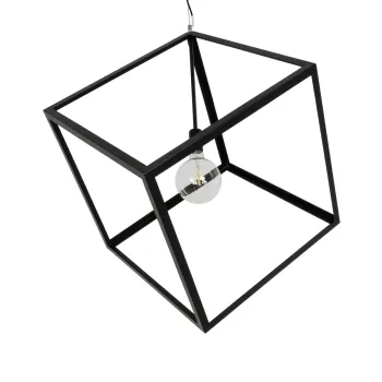GLOBOSTAR® CUBE 999-0215 Μοντέρνο Κρεμαστό Φωτιστικό Οροφής με Ντουί 1 x E27 AC 220-240V IP20 - Μαύρο - Μ70 x Π70 x Υ87cm GLOBOSTAR® CUBE 999-0215 Μοντέρνο Κρεμαστό Φωτιστικό Οροφής με Ντουί 1 x E27 AC 220-240V IP20 - Μαύρο - Μ70 x Π70 x Υ87cm