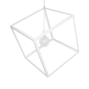 GLOBOSTAR® CUBE 999-0217 Μοντέρνο Κρεμαστό Φωτιστικό Οροφής με Ντουί 1 x E27 AC 220-240V IP20 - Λευκό - Μ70 x Π70 x Y87cm GLOBOSTAR® CUBE 999-0217 Μοντέρνο Κρεμαστό Φωτιστικό Οροφής με Ντουί 1 x E27 AC 220-240V IP20 - Λευκό - Μ70 x Π70 x Y87cm