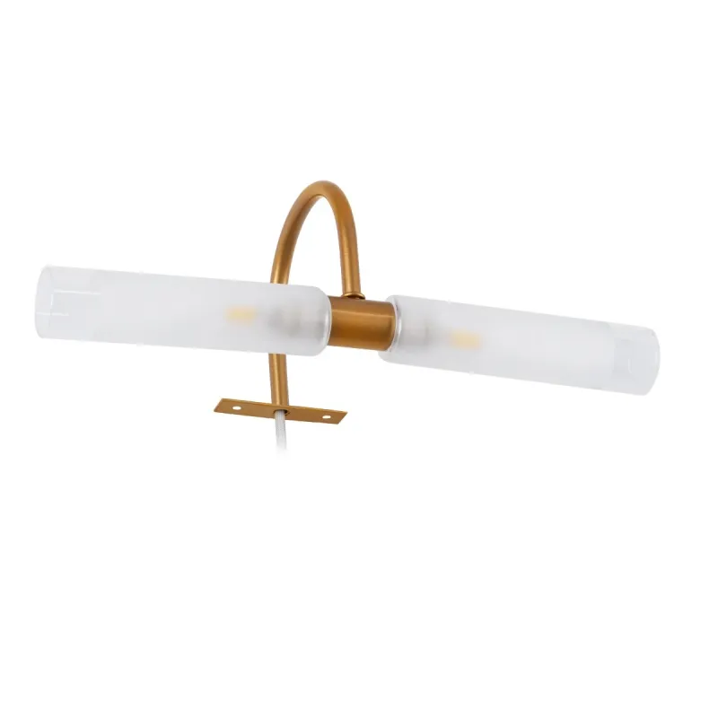 GLOBOSTAR® FLORA 60415 Μοντέρνο Φωτιστικό Τοίχου - Απλίκα Καθρέπτη Μπάνιου με Ντουί 2 x G9 AC 220-240V IP44 - Χάλκινο & Λευκό - Μ31 x Π13 x Υ12cm GLOBOSTAR® FLORA 60415 Μοντέρνο Φωτιστικό Τοίχου - Απλίκα Καθρέπτη Μπάνιου με Ντουί 2 x G9 AC 220-240V IP44 - Χάλκινο & Λευκό - Μ31 x Π13 x Υ12cm